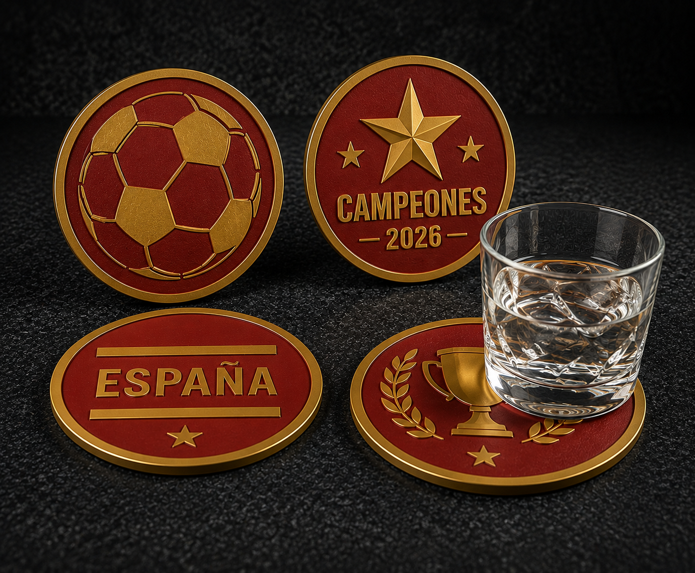Coaster CM Champions 2026 (set de 4)